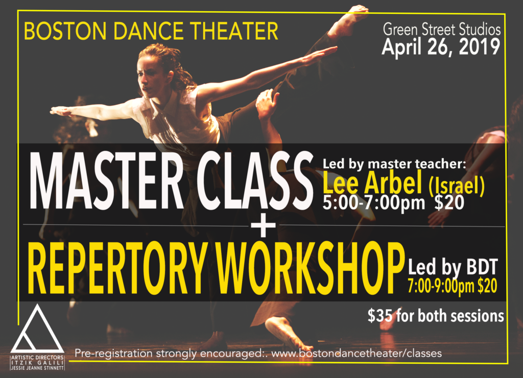 Boston Dance Theater Masterclass + Repertory Workshop - BDA