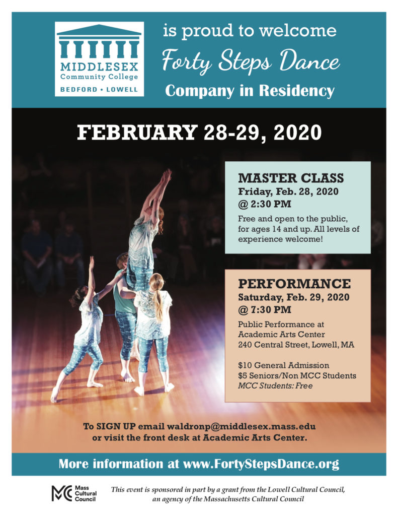 Forty Steps Dance Residency Concert and at Middlesex Community