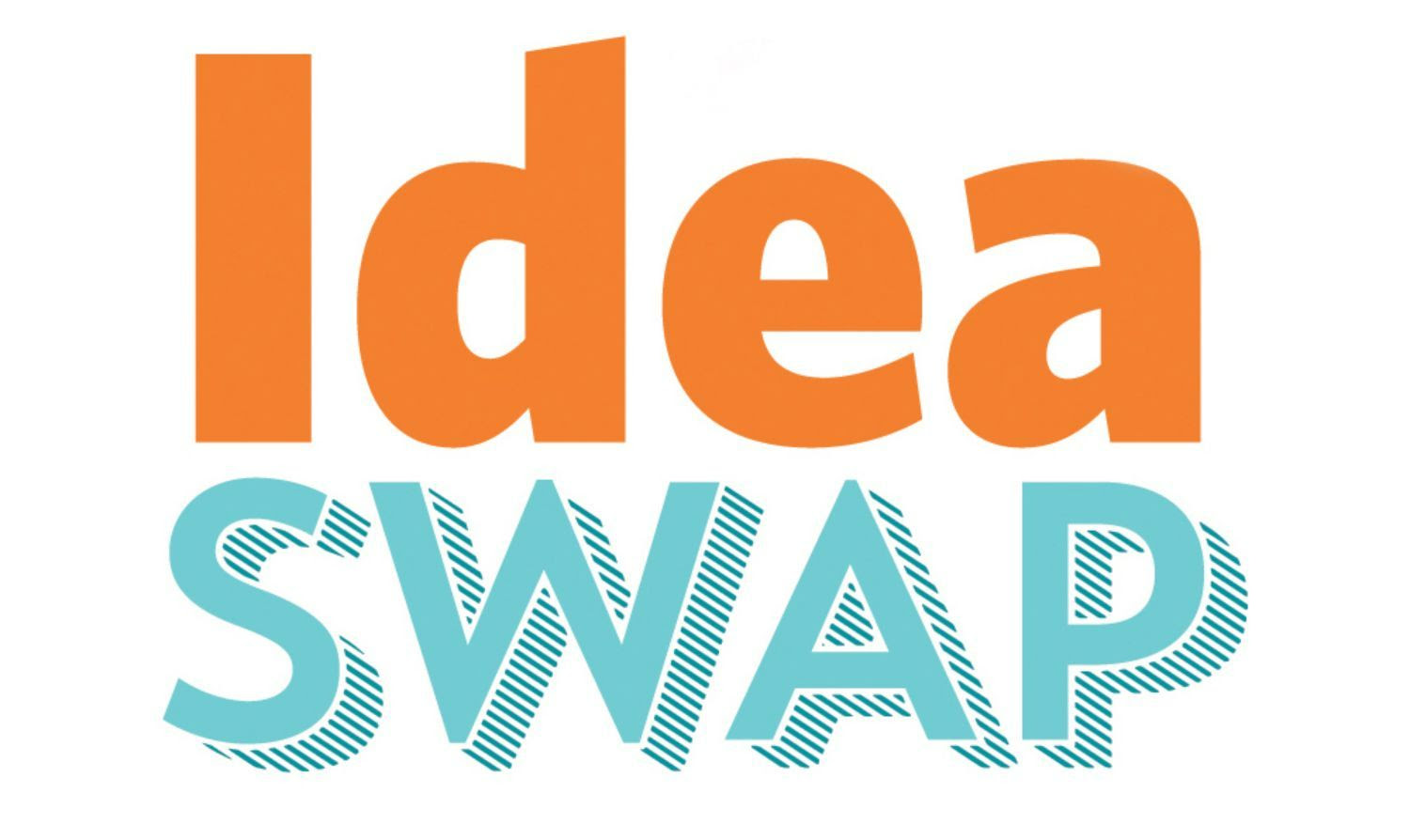 "Idea" written in orange over "swap" written in light blue.