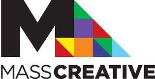 Mass Creative logo: a black "M" with colorful triangles at bottom right end.