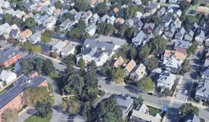 Aerial view of Somerville.