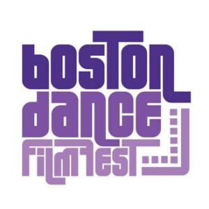 "Boston Dance FilmFest" written in different shades of purple.