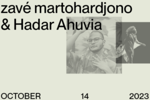 Poster with photos of choreographers, their names and date of event.