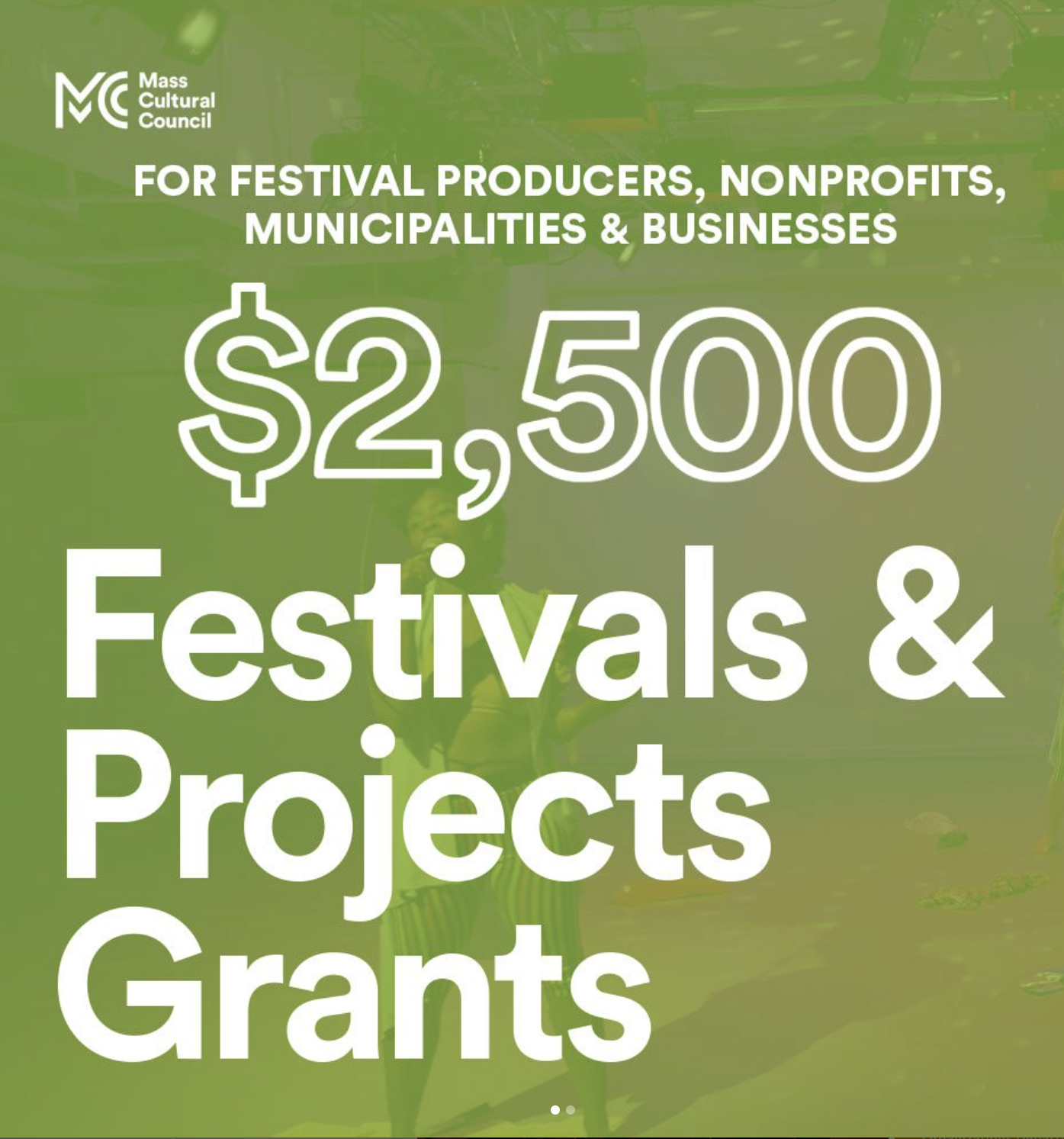 Festivals & Projects Grants poster