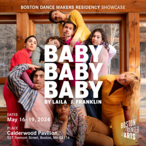 BABYBABYBABY poster with photo of cast together.