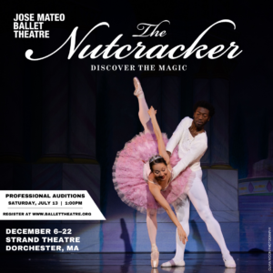 Nutcracker auditions poster.