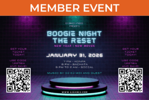 flyer for boogie night the reset